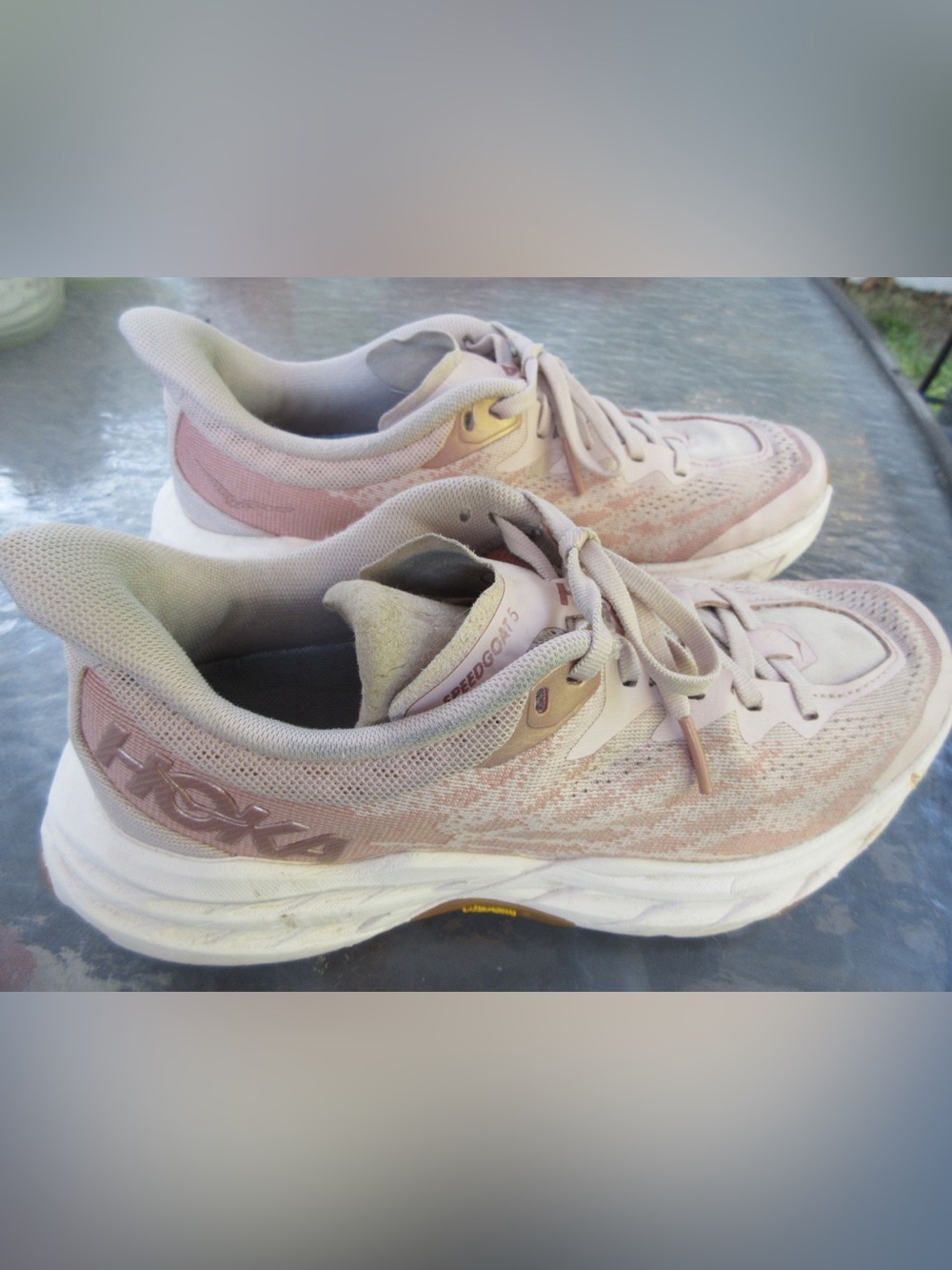 Hoka One One Women's Pale Pink Speedgoat 5 Running Shoes